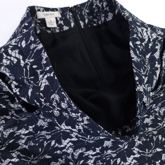 Tyler Böe Charcoal Patterned Skirt Sz 6 - Picture 3 of 12